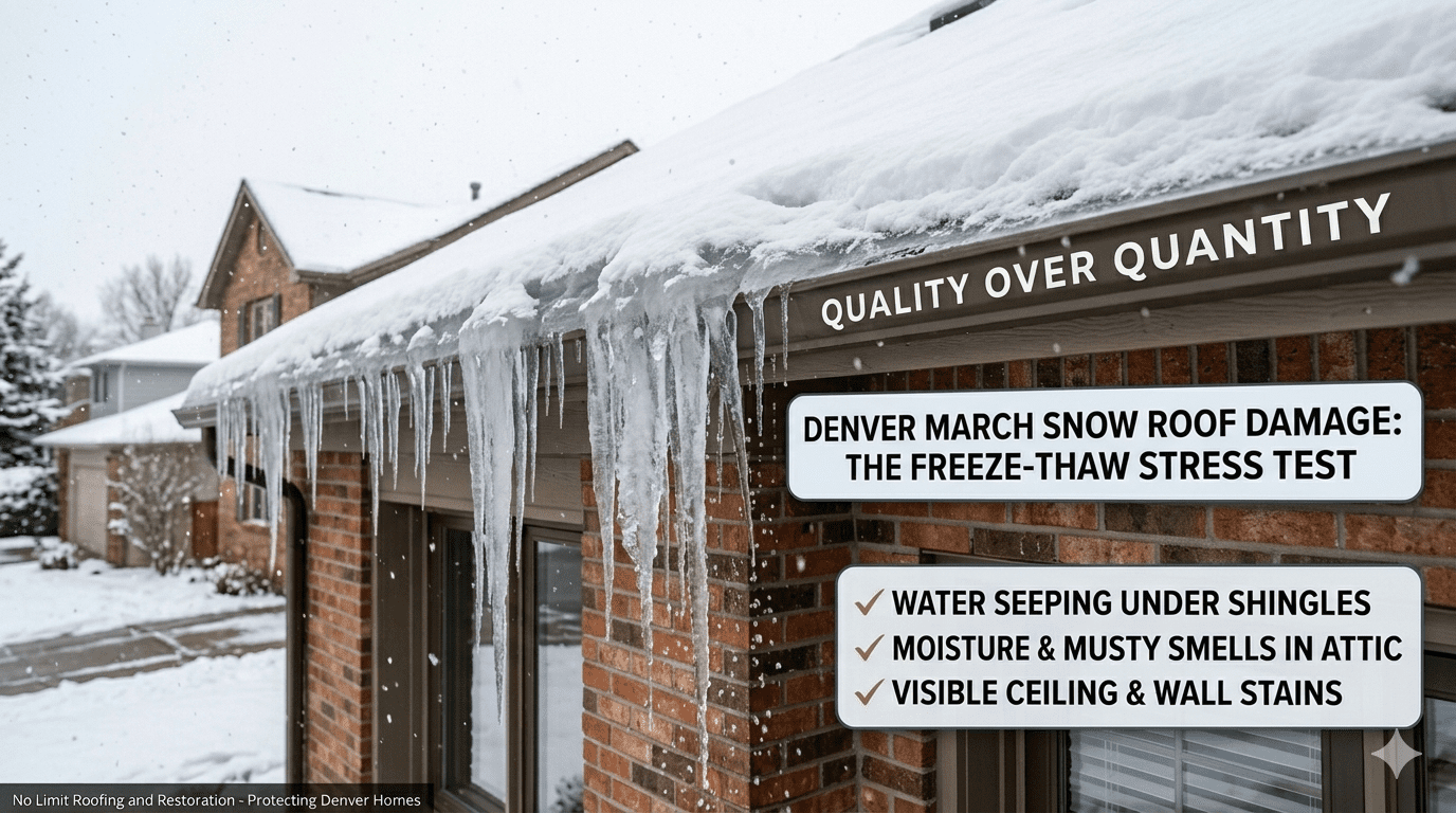 Denver March Snow Roof Damage Spring Roof Guide