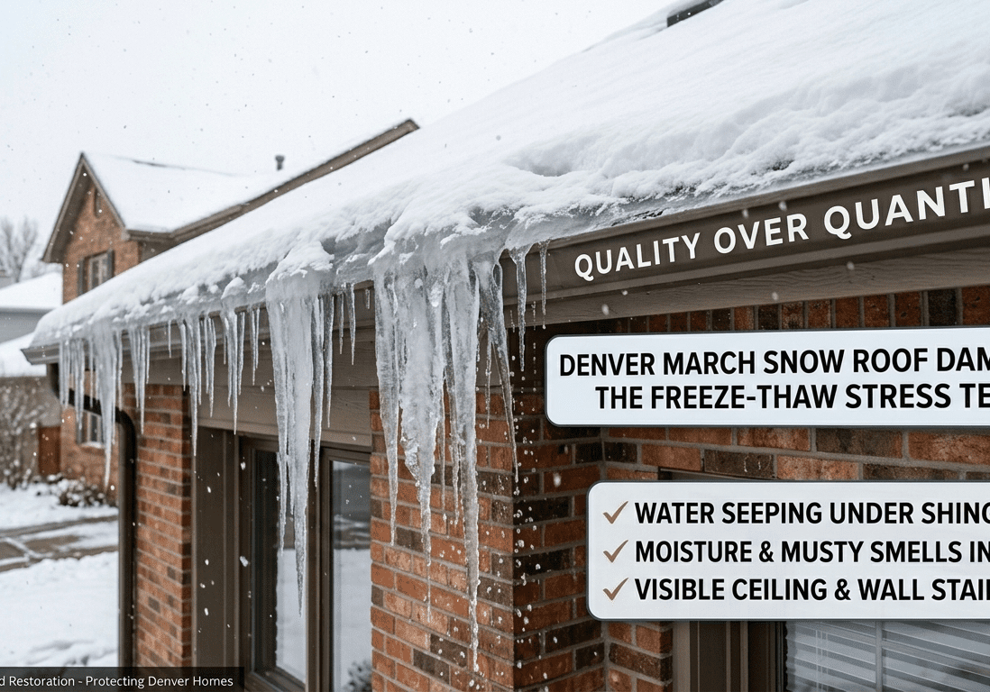 Denver March Snow Roof Damage Spring Roof Guide